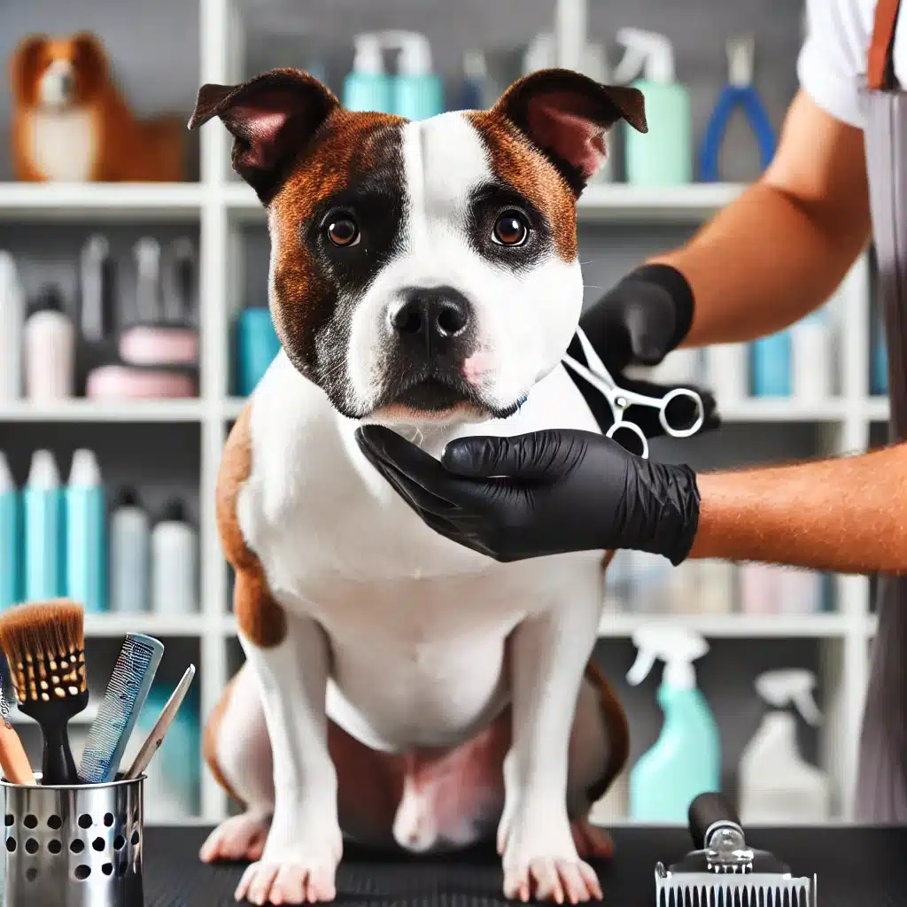 Стрижка Стаффордшир-Тер'єра Київ