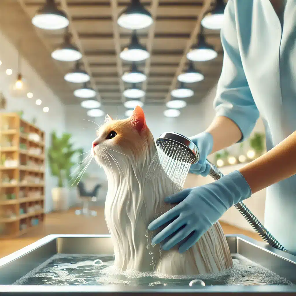 Комплекс з купанням для кота