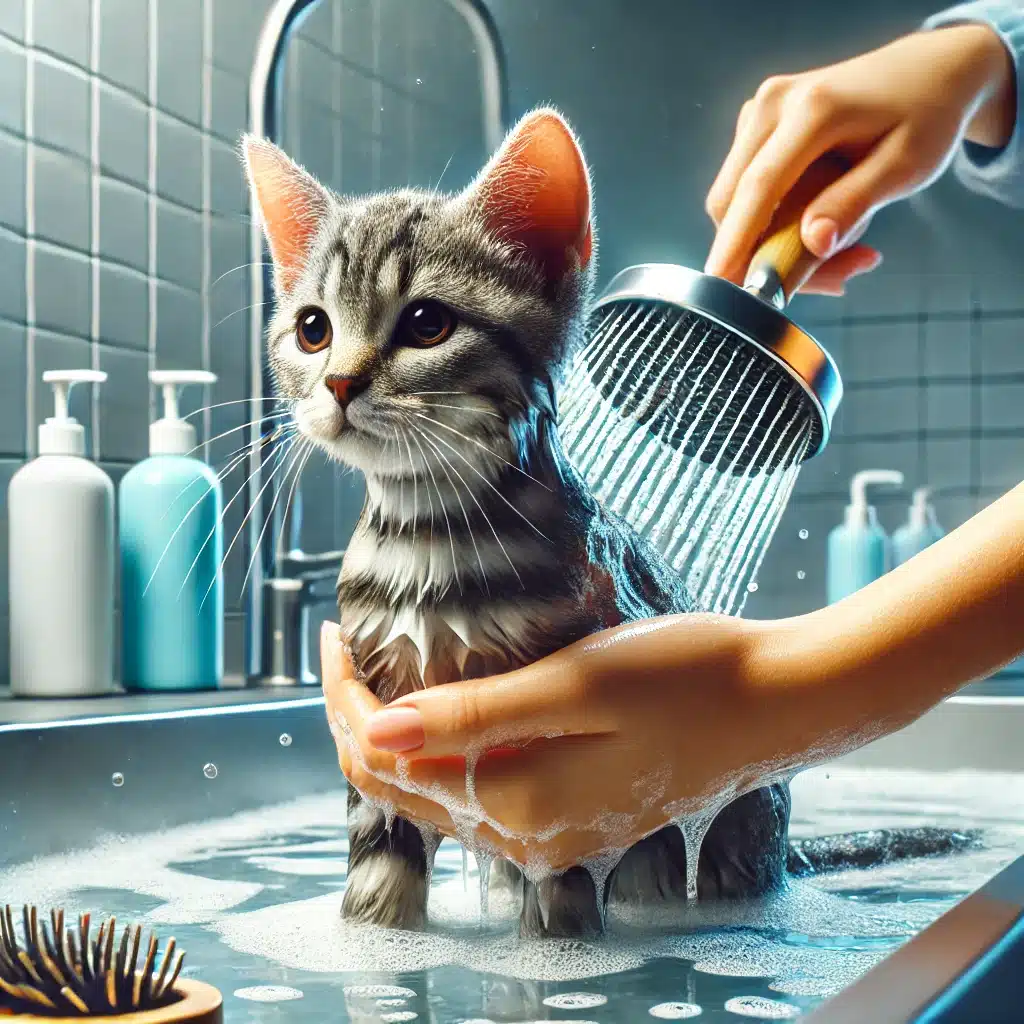 Комплекс з купанням для кошеня